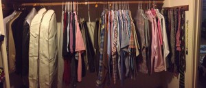 Ryan's half of the closet